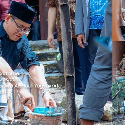 Peletakan Batu Pertama Musholla Pesantren Al-Hadi Yogyakarta Kampus Temuwuh