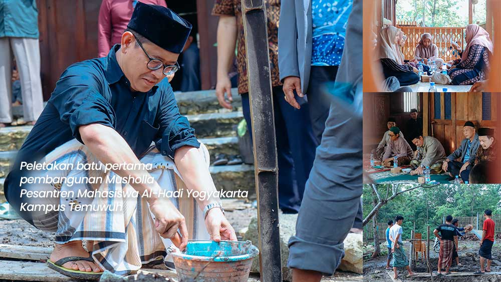 Peletakan Batu Pertama Musholla Pesantren Al-Hadi Yogyakarta Kampus Temuwuh